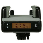 Car radio receiver with digital display on a white background