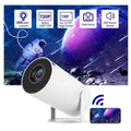 Compact Magcubic HY300 portable projector with 180-degree rotation and automatic focus for home use