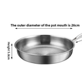 Titanium frying pan size and design options