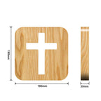 Solid wood LED night lamp design for a cozy home interior