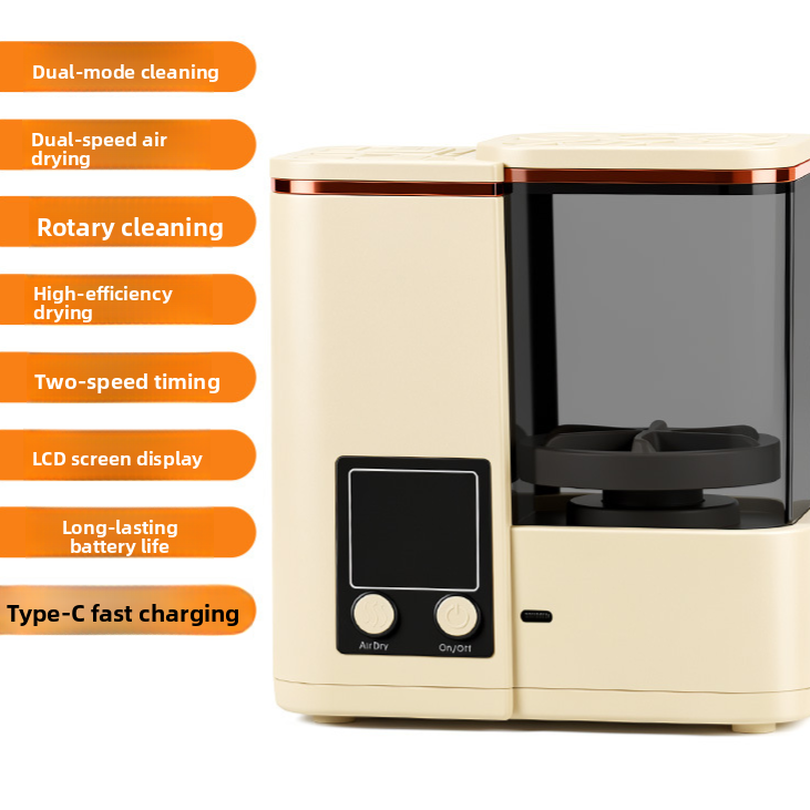 Rechargeable Makeup Brush Cleaner and Dryer – Plug-in Beige – Ree?s Harbour Home & Lifestyle – image 4 of 7