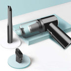 Black cordless handheld vacuum cleaner alternate view