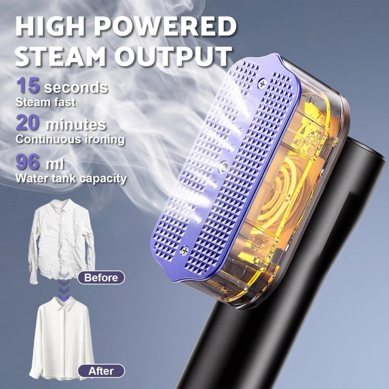 100ml water tank on the Portable Clothes Steamer