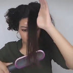 2-in-1 Hair Straightener & Curling Brush