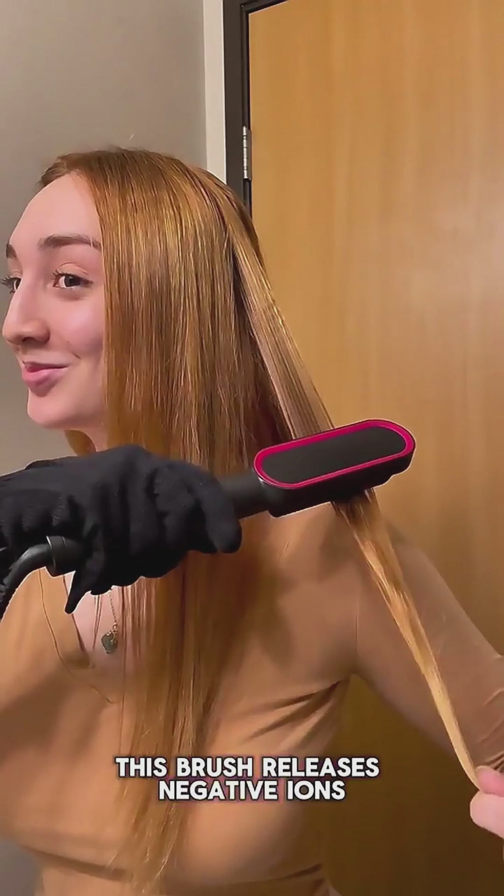 2-in-1 Hair Straightener & Curling Brush