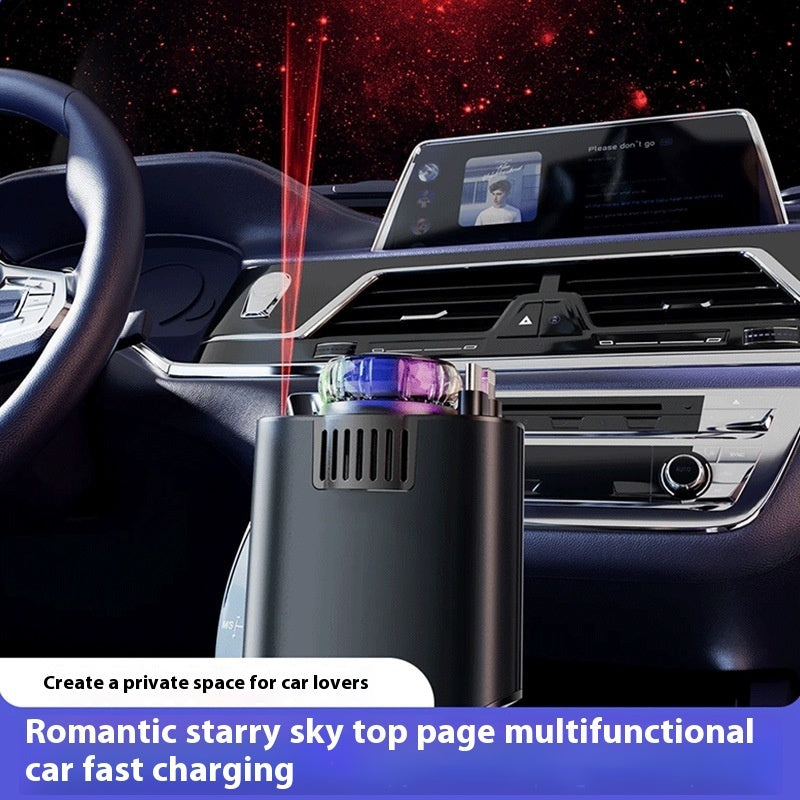 Perfume Starry Sky Car Charger aromatherapy diffuser and fragrance pod detail