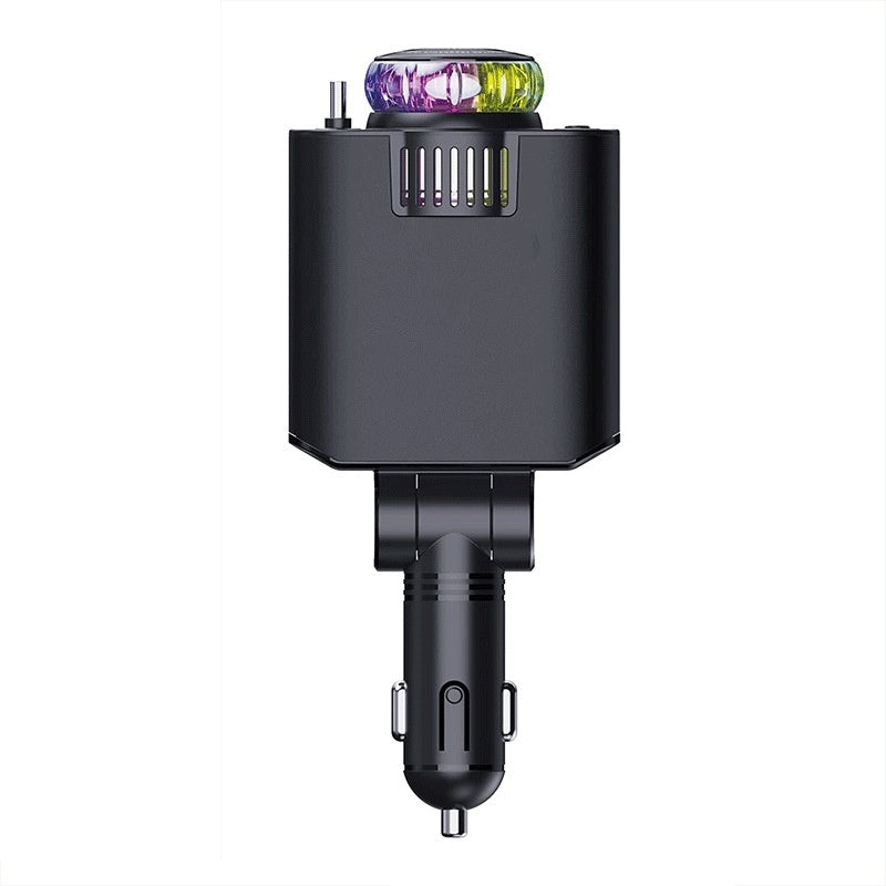 Perfume Starry Sky Car Charger plugged into 12V car socket in use