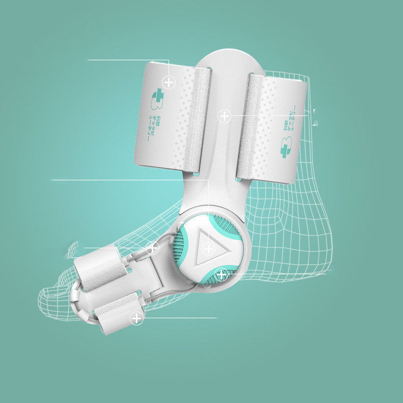 Thumb Valgus Toe Corrector worn on foot showing bunion alignment